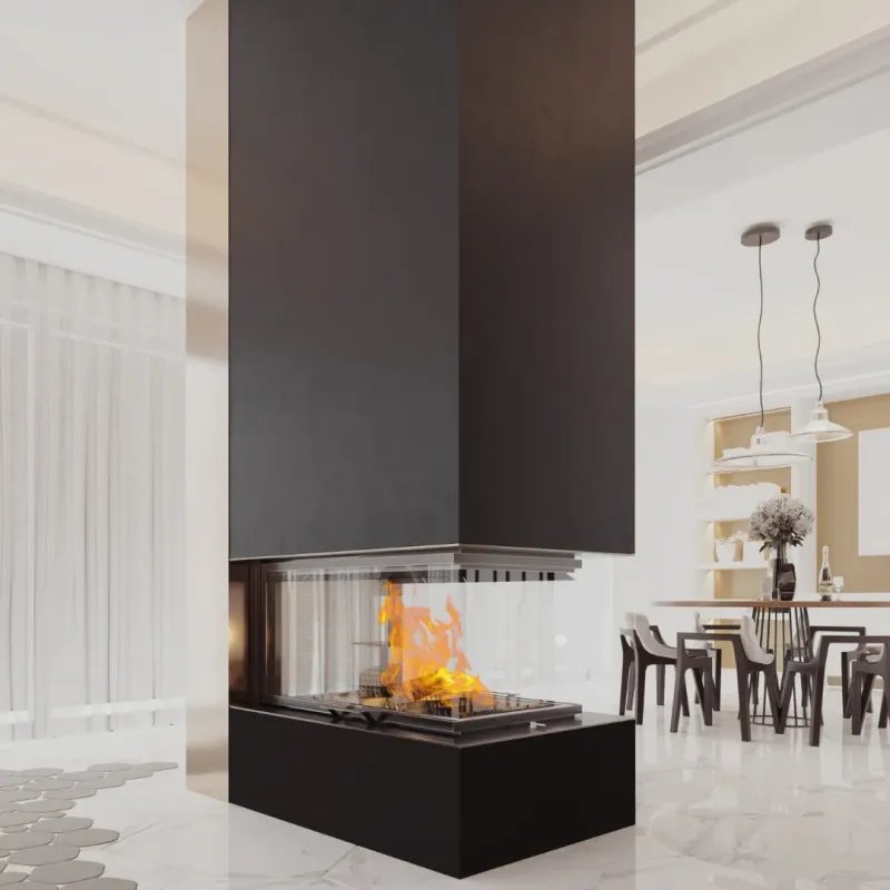 Chimenea de Leña A.Caminetti Crystal 3D Max