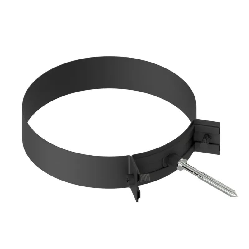 Soporte M8 Pellet Leña Vitrificado Negro
