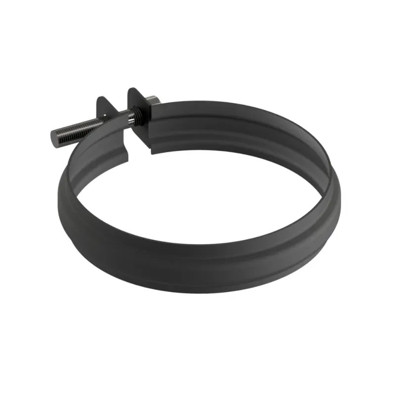 Abrazadera unión Pellet Vitrificado Negro