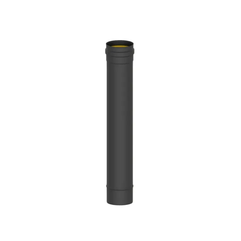 Tubo Recto 500 MM Pellet Vitrificado Negro