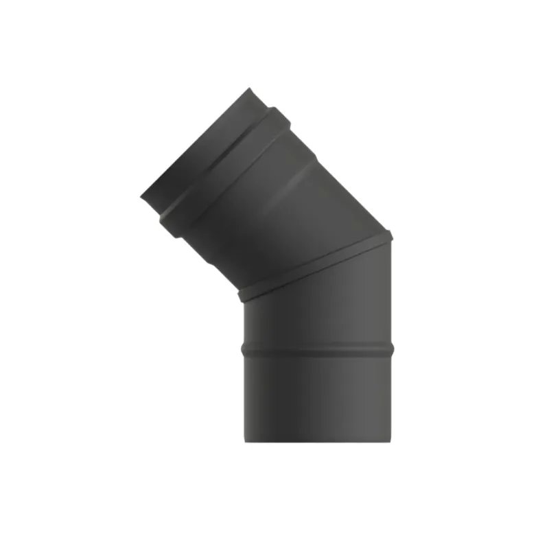 Codo 45° Pellet Vitrificado Negro