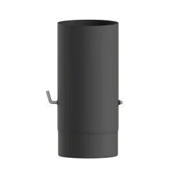 Módulo Recto 330 MM con Regulador Premium Leña Vitrificado Negro