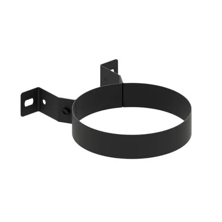 Soporte Mural Atornillar Premium Leña Vitrificado Negro