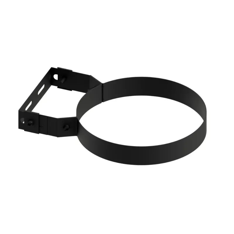Soporte Mural Atornillar Pellet Leña Vitrificado Negro DW 316L