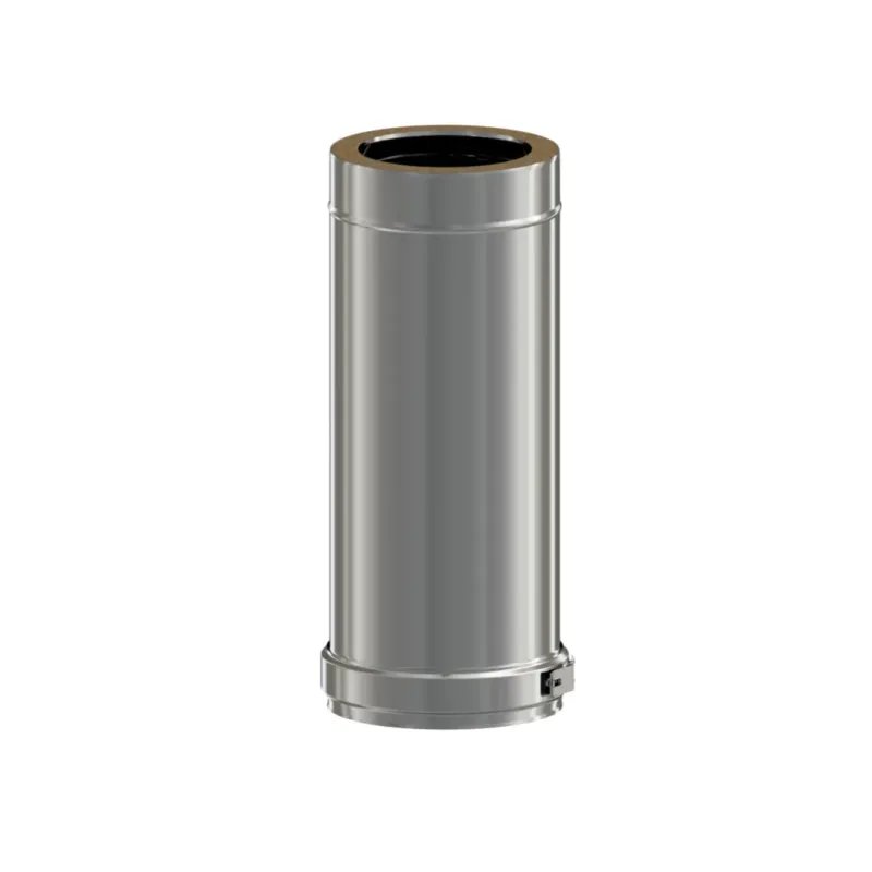 Módulo Recto  1000 MM Pellet Leña Inox Doble DW 316L