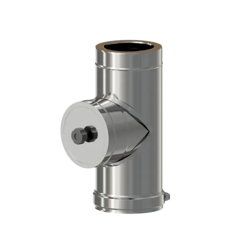 Módulo Inspección Pellet Leña Inox Doble DW 316L