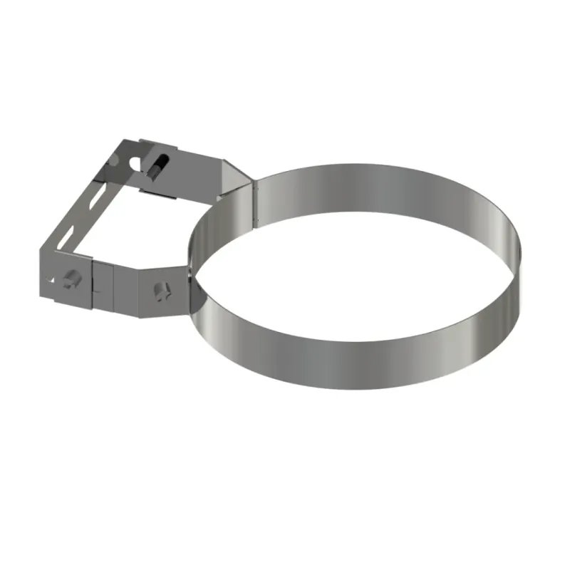 Soporte Mural Atornillar Pellet Leña Inox Doble DW 316L