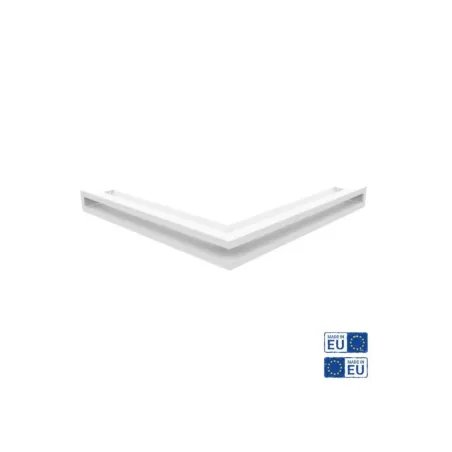 Imagen Producto Rejilla Ventilación en Esquina Fireside Slim blanca