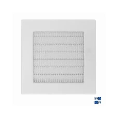 Imagen Producto Rejilla Ventilación Cuadrada con Persiana Fireside Blanca 17x17