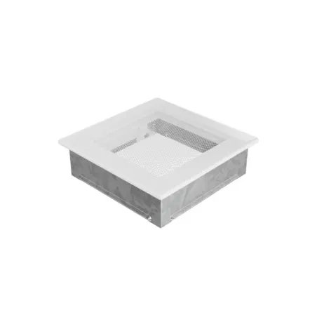 Imagen lateral producto Rejilla Ventilación Cuadrada con Malla Fireside 17x17 blanca