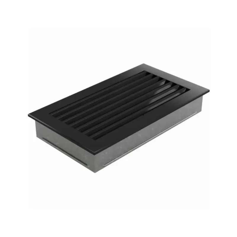 Rejilla Ventilación Rectangular con Lamas Fireside Negro 17x30