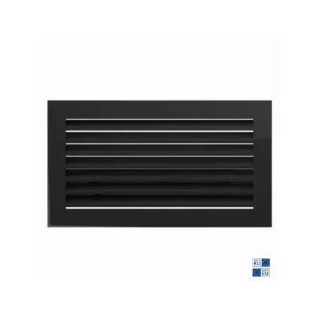 Imagen Producto Rejilla Ventilación Rectangular con Lamas Fireside Negro 17x30