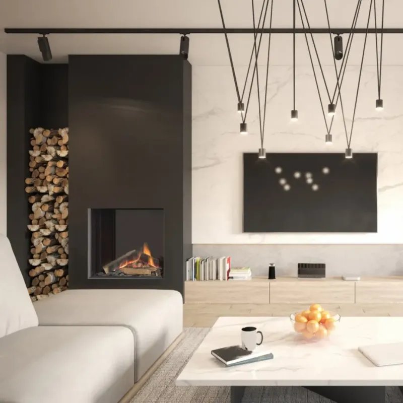 Chimenea de Gas Element 4 Sky Square Front